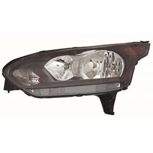 Head Lamp Passenger Side Ford Transit Connect 2014-2018 Halogen Black Bezel Van/Wgn Xl Model Without Adaptive Lamps , FO2503327