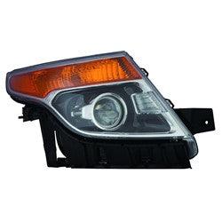 Head Lamp Passenger Side Ford Explorer 2013-2015 Halogen Without Strobe Lamp Police Model High Quality , FO2503328