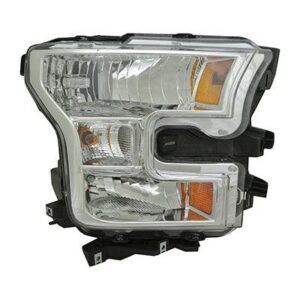 Head Lamp Passenger Side Ford F150 2015-2017 Without Special Edition Pkg Chrome Bezel Regular/Crewith Extended Cab High Quality , FO2503335