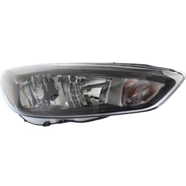 Head Lamp Passenger Side Ford Focus 2015-2018 Black Bezel Without Drl Without Led Sedan/ Hatchback High Quality , FO2503337 - Image 3