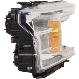 Head Lamp Passenger Side Ford F150 2018-2020 Halogen With Chrome Housing Without Level 4 Economy Quality , FO2503372U