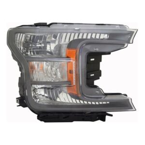 Head Lamp Passenger Side Ford F150 2018-2020 Halogen With Dark Housing Economy Quality , FO2503373U