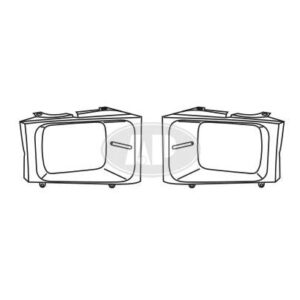 Head Lamp Bracket Driver Side Ford F250 1999-2004 Sealed Beam Type , FO2512157