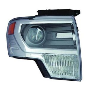 Head Lamp Passenger Side Ford F150 2013-2014 Hid Chrome High Quality , FO2519120