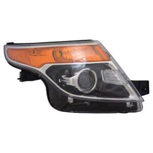 Head Lamp Passenger Side Ford Explorer 2011-2015 With Hid High Quality , FO2519127
