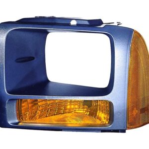 Signal Lamp Front Driver Side Ford F350 2006-2007 With Black Trim Ring High Quality , FO2526104