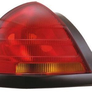 Tail Lamp Driver Side Ford Crown Victoria 2001-2003 (Black Moulding Sport-2 Bulb-Red) High Quality , FO2800175
