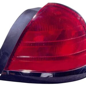 Tail Lamp Passenger Side Ford Crown Victoria 2000-2011 (Black Moulding-2 Bulb-Red) High Quality , FO2801160
