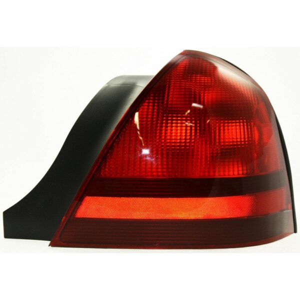Tail Lamp Passenger Side Ford Crown Victoria 2001-2003 (Black Moulding Sport-2 Bulb-Red) High Quality , FO2801175 - Image 2