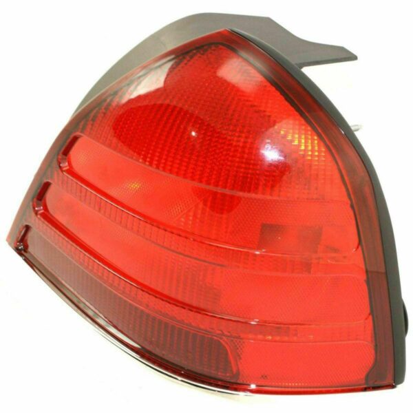 Tail Lamp Passenger Side Ford Crown Victoria 1999-2002 (Chrome Moulding-2 Bulb-Red) High Quality , FO2801176 - Image 2