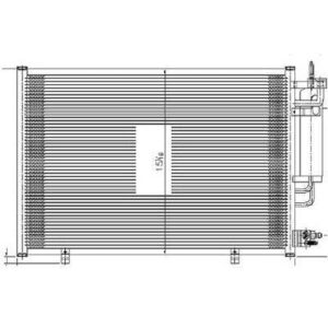 Condenser Ford Fiesta Hatchback 2011-2013 (3881) With Receiver Drier , FO3030228