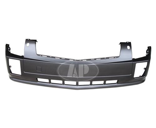 Bumper Front Cadillac Srx 2004-2009 With Head Lamp Washer Hole Upper/Lower 1 Piece Primed , GM1000695