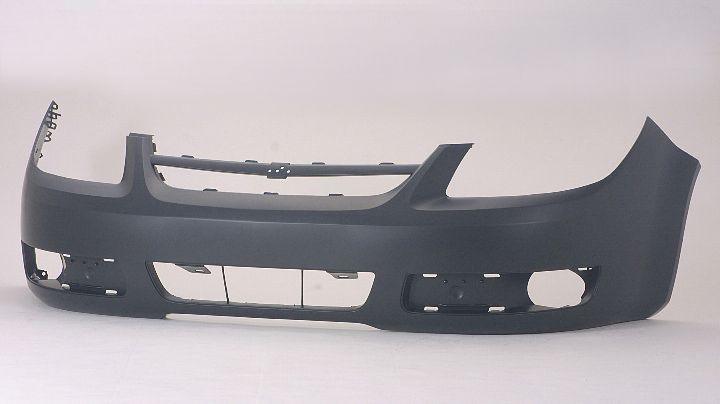 Bumper Front Chevrolet Cobalt 2005-2007 Without Fog Lamp Has Uprer Bar In Grille , GM1000735
