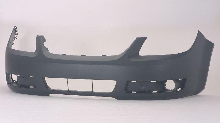 Bumper Front Chevrolet Cobalt 2005-2010 Primed With Fog Lamp Hole Lt Model Has Without Uprer Bar In Grille , GM1000826