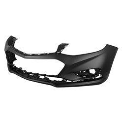 Bumper Front Chevrolet Cruze Hatchback 2017-2018 Primed Without Sensor Exclude Rs Sport Model Capa , GM1000A01C