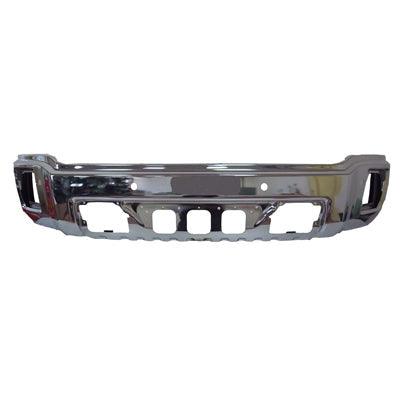 Bumper Face Bar Front Gmc Sierra 1500 2014-2015 Chrome With Sensor , GM1002847 - Hunt Parts