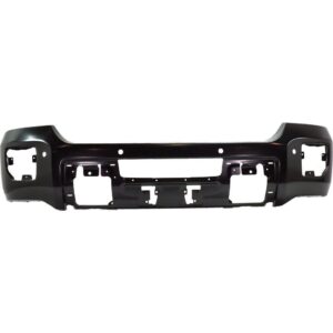 Bumper Face Bar Front Gmc Denali 2500 2015-2019 Steel With Sensor Black Ptm , GM1002857 - Hunt Parts