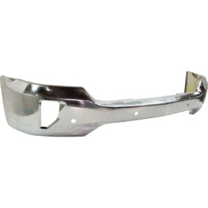 Bumper Face Bar Front Chevrolet Silverado 1500 2016-2018 Steel Chrome With Fog Lamps/Sensors , GM1002862