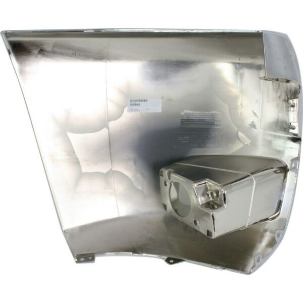 Bumper End Front Driver Side Chevrolet Silverado 2500 2007-2010 Chrome With Fog Lamp Hole , GM1016108 - Image 5