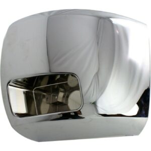 Bumper End Front Driver Side Chevrolet Silverado 2500 2007-2010 Chrome With Fog Lamp Hole , GM1016108