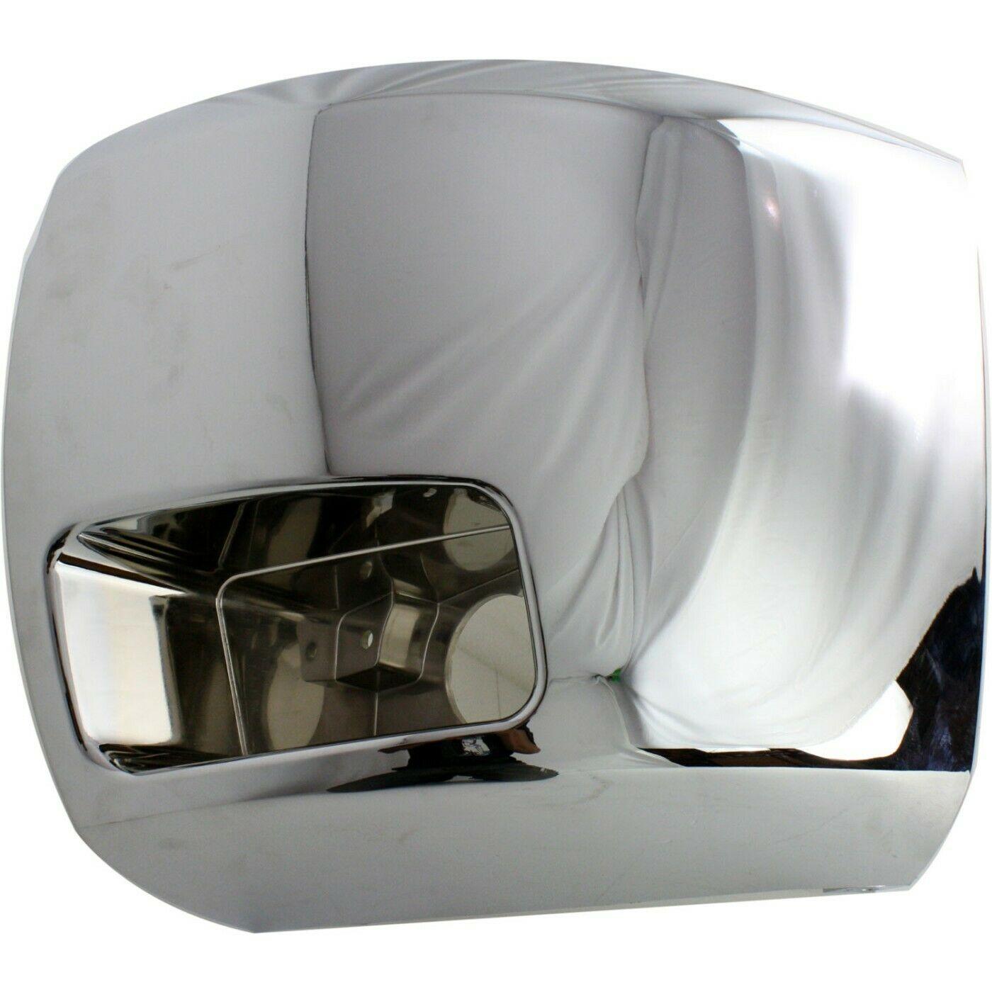 Bumper End Front Driver Side Chevrolet Silverado 2500 2007-2010 Chrome With Fog Lamp Hole , GM1016108