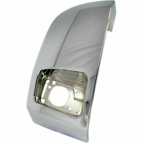 Bumper End Front Passenger Side Chevrolet Silverado 3500 2007-2010 Chrome With Fog Lamp Hole , GM1017108 - Image 3
