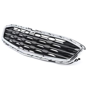Grille Center Chevrolet Malibu 2016-2018 Matte Black With Chrome Bars/Chrome Surearound , GM1036188