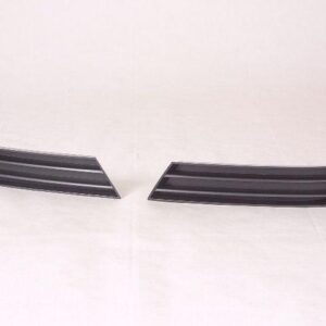 Grille Lower Outer Driver Side Saturn Aura 2007-2009 Matt-Black , GM1038104