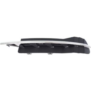 Grille Lower Outer Driver Side Chevrolet Malibu 2008-2012 With Chrome Moulding Ls 08-09/Lt 45150 , GM1038114