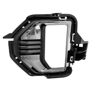 Fog Lamp Bezel Driver Side Gmc Canyon 2021-2022 Black With Bright Chrome Molding , Gm1038276 - Hunt Parts