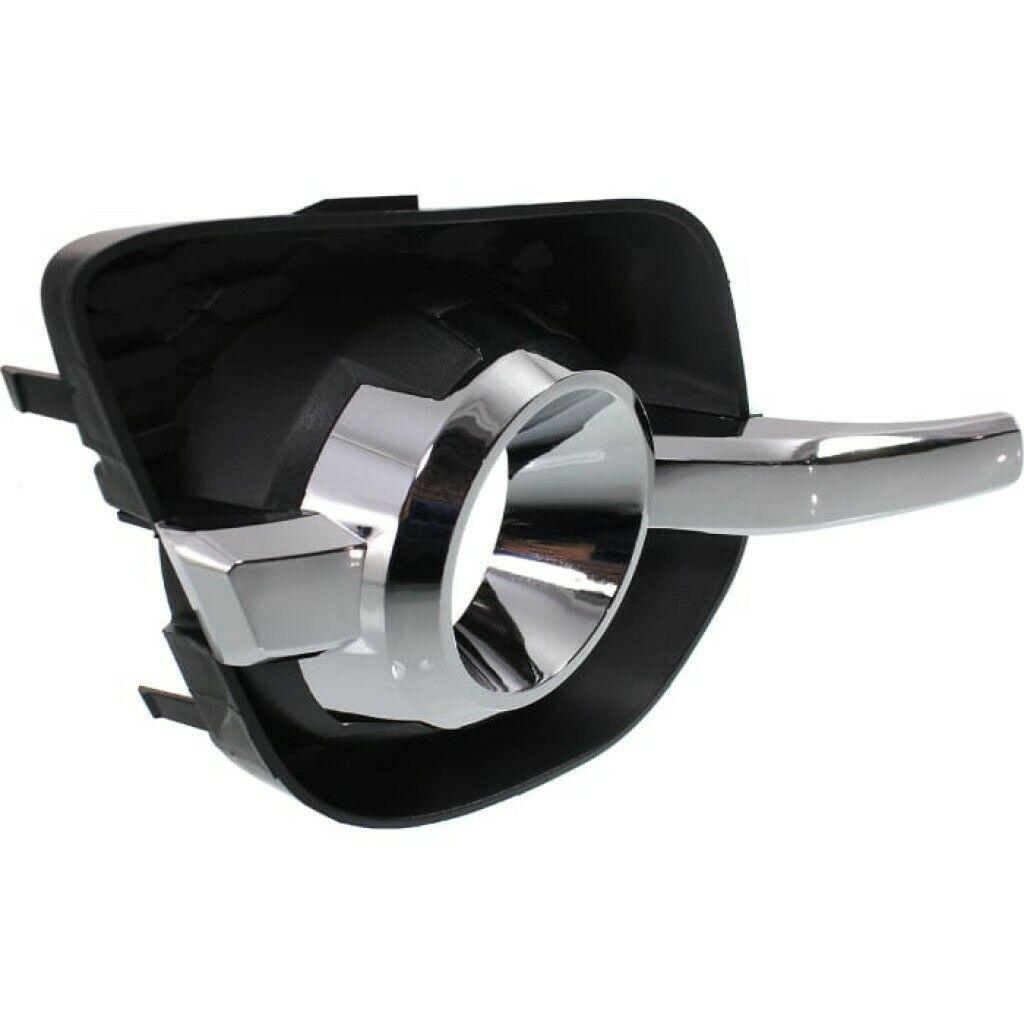 Fog Lamp Bezel Front Passenger Side Chevrolet Equinox 2010-2015 With Chrome Moulding Lt/Ltz , GM1039127