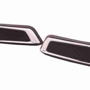 Fog Lamp Cover Front Passenger Side Chevrolet Impala 2014-2020 Matt-Black With Chrome Mldg Without Drl , GM1039145