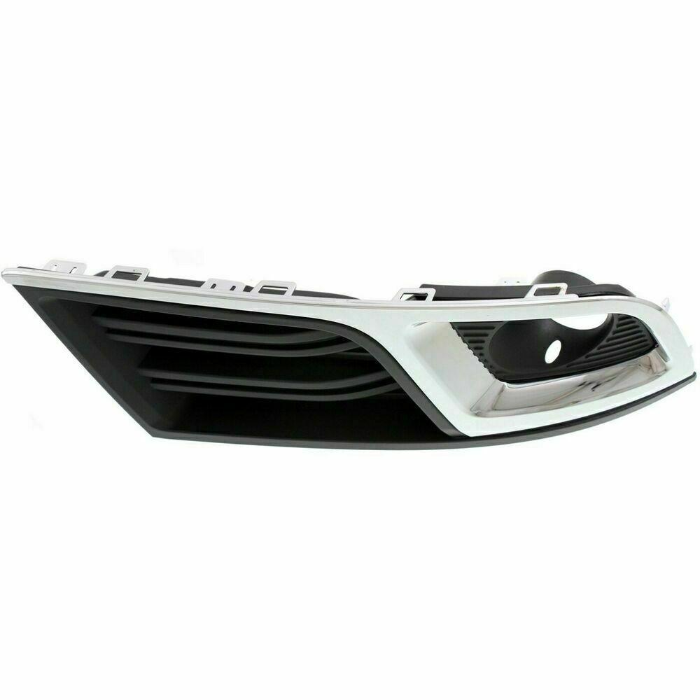 Fog Lamp Bezel Front Passenger Side Chevrolet Traverse 2013-2017 Matte Black With Chrome Mldg Lt Model , GM1039148