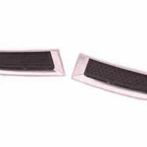 Grille Lower Outer Passenger Side Gmc Acadia 2013-2016 Upper Matte-Black With Chrome Mldg , GM1039155