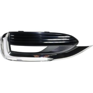 Fog Lamp Bezel Front Passenger Side Buick Enclave 2018-2021 Textured Finish With Chrome , Gm1039223 - Hunt Parts