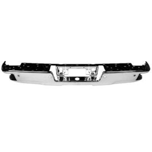 Bumper Face Bar Rear Gmc Sierra 1500 2014-2018 Chrome With Corner Step/Sensor , GM1102557