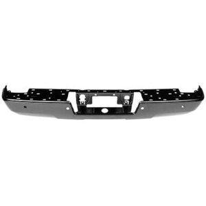 Bumper Rear Gmc Denali 1500 2014 Black Ptm Without Corner Step With Sensor , GM1102564