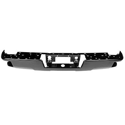 Bumper Rear Gmc Sierra 1500 2014-2018 Black Ptm With Corner Step Without Sensor , GM1102565