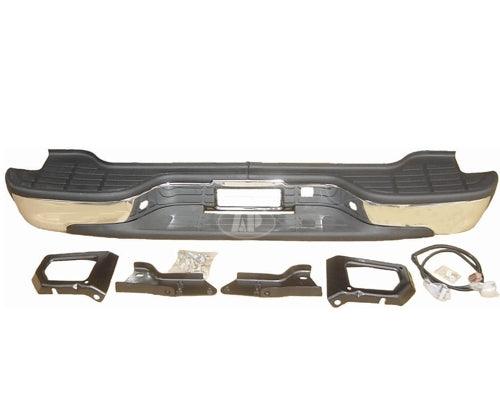 Bumper Assembly Rear Chevrolet Suburban 2000-2006 (Step Bumper) Chrome , GM1103103