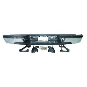 Bumper Rear Chevrolet Silverado 3500 1999-2006 Assembly Chrome With Brackets/Pads Fleetside Models , GM1103122
