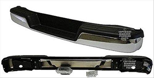 Bumper Rear Gmc Savana 1996-2019 Assembly Chrome Without Sensor With Black Pads , GM1103142