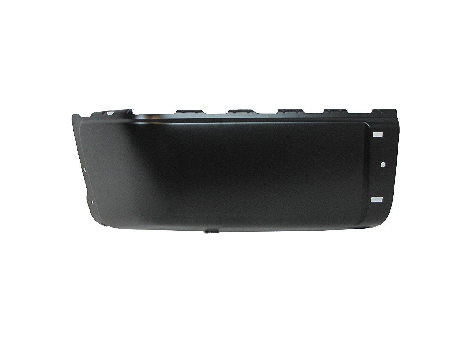 Bumper End Rear Driver Side Gmc Sierra 2500 2007-2013 Black Without Sensor Hole Steel 2500/3500 Series 07-10 , GM1104151