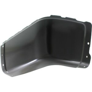 Bumper End Rear Passenger Side Gmc Sierra 1500 2007-2013 Black Without Sensor Hole Steel 2500/3500 Series 07-10 , GM1105151