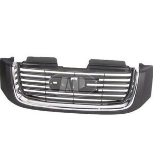 Grille Gmc Envoy 2004-2005 Without Head Lamp Washer Hole Black/Chrome Sle , GM1200465