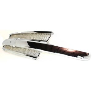 Grille Chevrolet Trailblazer 2002-2009 Chrome/Black Without Washer Hole , GM1200477