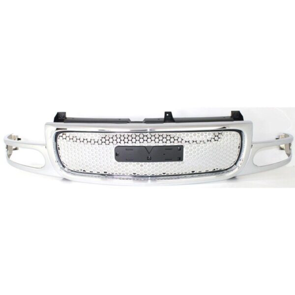 Grille Assembly Gmc Denali 1500 2003-2007 (Chrome Slv) Denali , GM1200510 - Image 2