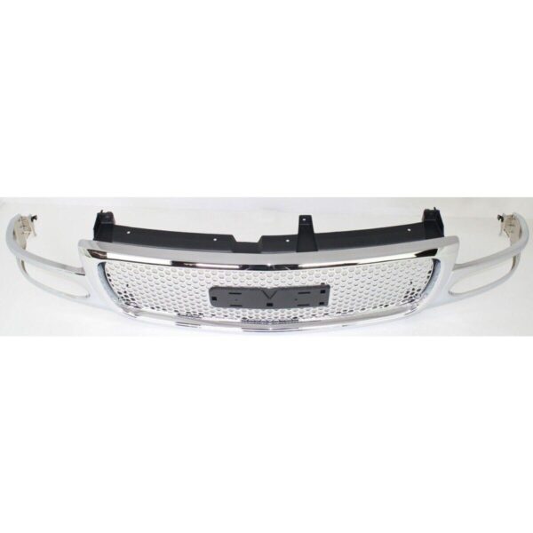Grille Assembly Gmc Denali 1500 2003-2007 (Chrome Slv) Denali , GM1200510 - Image 4
