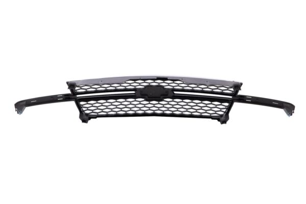 Grille Chevrolet Silverado 3500 2005-2006 Chrome Frame With Gray Honrycomb O5 Ss/Center Bar Needs Wing Inserts , GM1200546 - Image 5