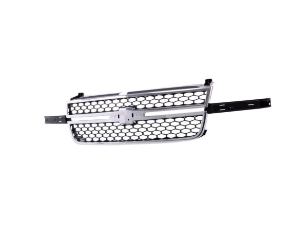 Grille Chevrolet Silverado 2500 2005-2006 Chrome Frame With Black Honeycomb With Dale Earnahart Center Bar Require Wing Inserts , GM1200589 - Image 3