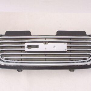 Grille Gmc Envoy 2002-2009 Chrome/Black With Black Front Without H/L Washer Hole , GM1200604
